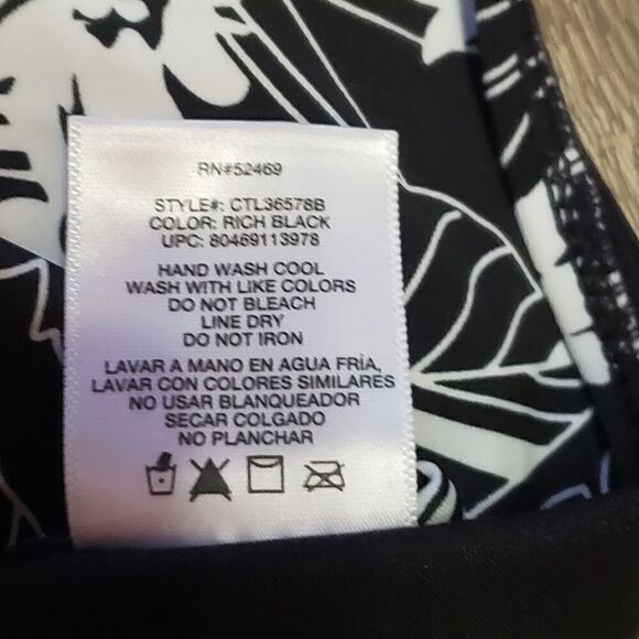 Collections by Catalina Black & White Bikini Bottom Sz L (12/14) - Picture 11 of 12